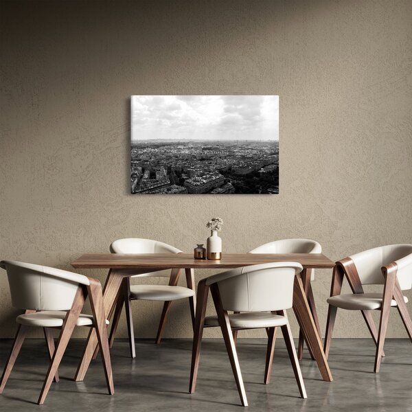 Kép - Házak háztetői Párizsban (90x60 cm)