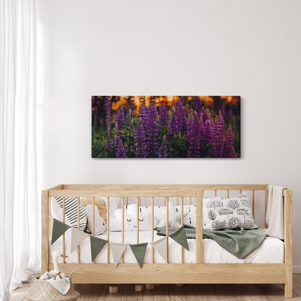 Egy csillagfürt virág képe (120x50 cm)