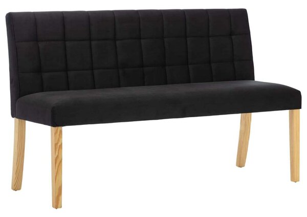 VIDAXL - Fekete Bársony Pad - 140 cm