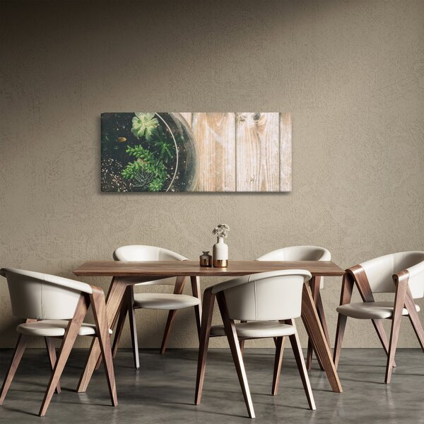 A pozsgás növények képe üvegben (120x50 cm)