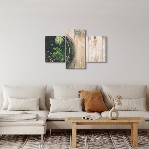 A pozsgás növények képe üvegben (90x60 cm)