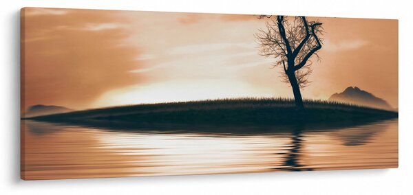 Egy fa képe egy szigeten (120x50 cm)