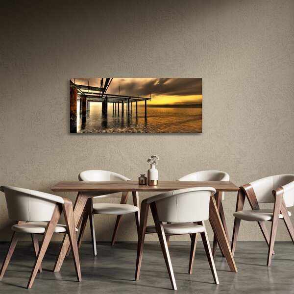 Kép - Építészet a parton (120x50 cm)