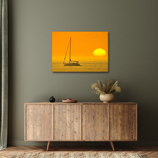 Kép - Csónak a tenger közepén (70x50 cm)
