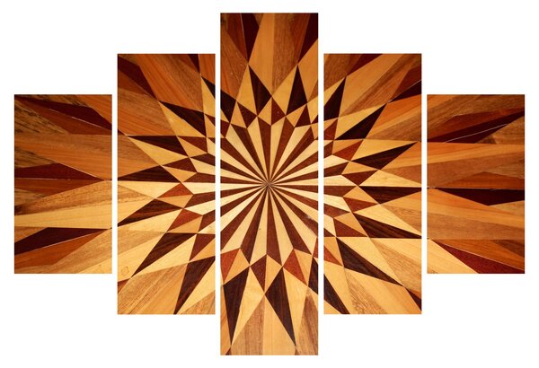 Kép - Fa kollázs (150x105 cm)