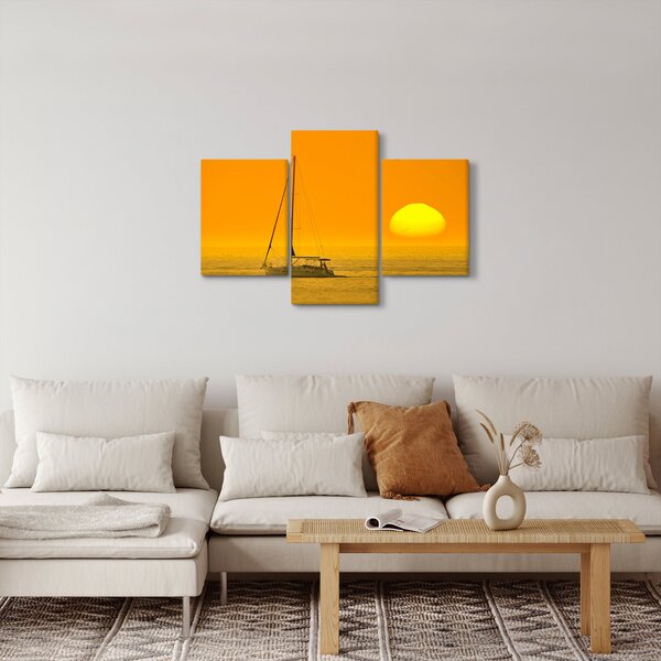 Kép - Csónak a tenger közepén (90x60 cm)