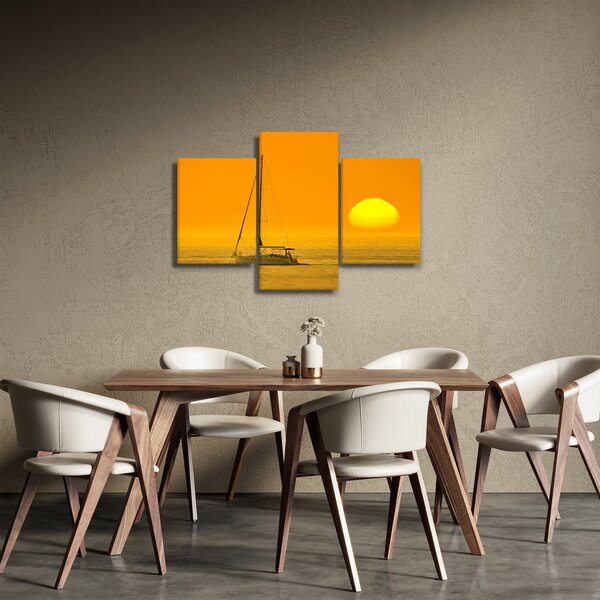 Kép - Csónak a tenger közepén (90x60 cm)