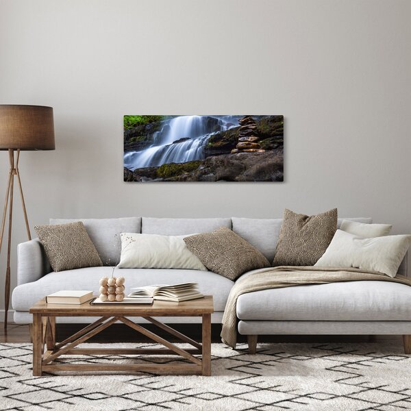 Egy vízesés képe (120x50 cm)