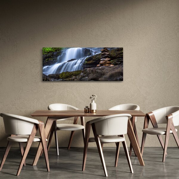 Egy vízesés képe (120x50 cm)