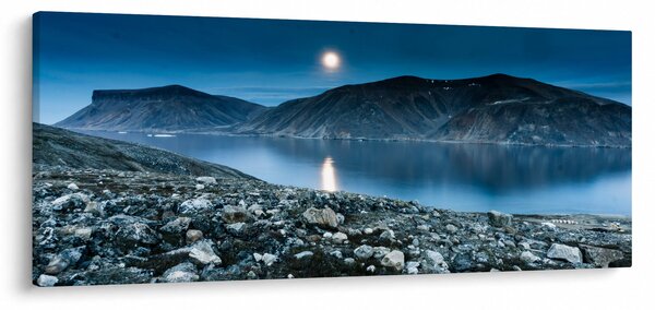 Egy éjszakai táj képe, Izland (120x50 cm)
