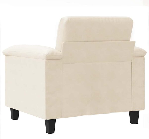 Bézs mikroszálas szövet kanapéfotel 60 cm
