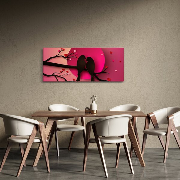 Kép - Szerelmes madarak (120x50 cm)