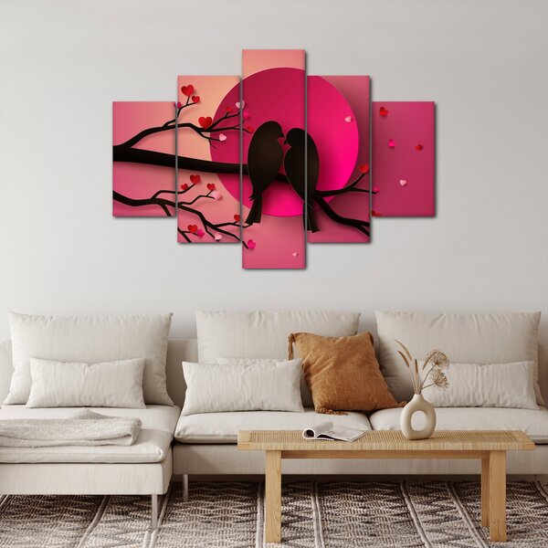 Kép - Szerelmes madarak (150x105 cm)