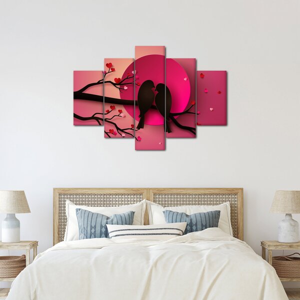 Kép - Szerelmes madarak (150x105 cm)