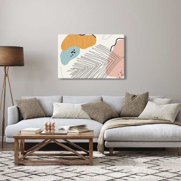 Kép - Levél illusztráció (90x60 cm)