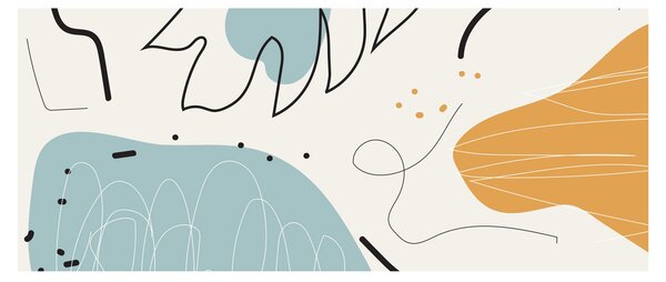 Kép - Levél illusztráció (120x50 cm)