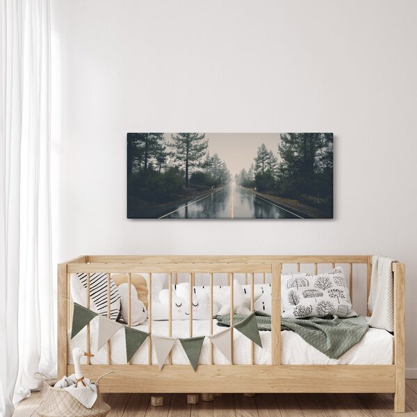 Egy út képe az esőben (120x50 cm)