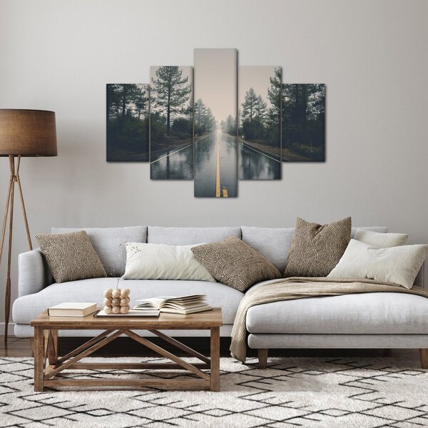 Egy út képe az esőben (150x105 cm)
