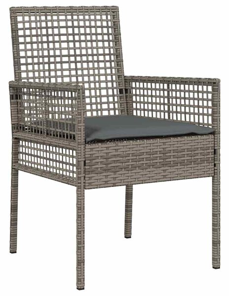 Kert Bistro Készlet 3 pcs Szürke polirattan