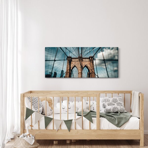 Kép - Brooklyn Bridge (120x50 cm)