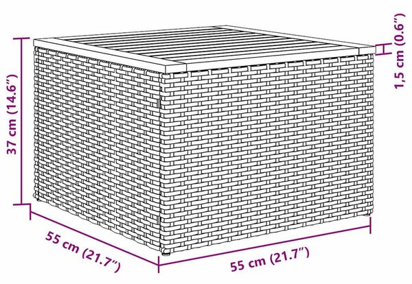 Kerti Kanapé Szett 8 db Bézs polirattan