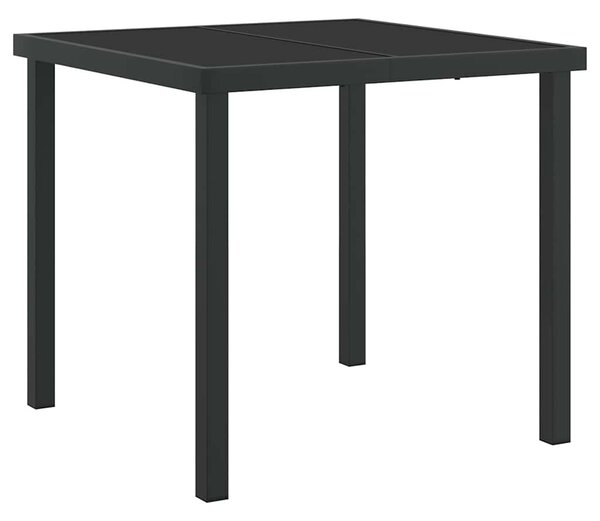 Kert étkező szett párnával 5 pcs Fekete polirattan