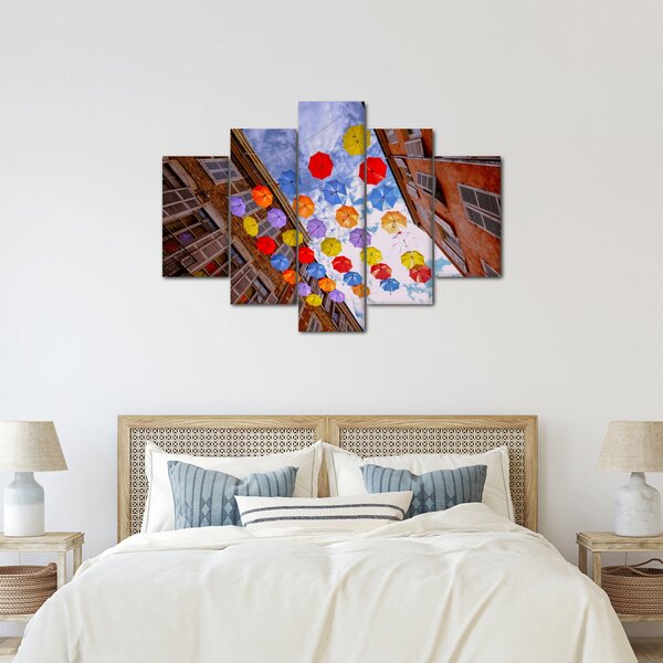 Színes esernyők képe (150x105 cm)