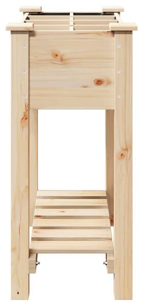 Kerti cserép polcokkal Bézs 71 x 37 x 76,5 cm Szilárd fenyőfa
