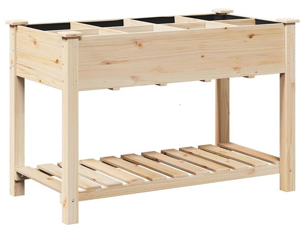 Kerti cserép Bézs 115 x 59 x 76,5 cm Szilárd fenyőfa