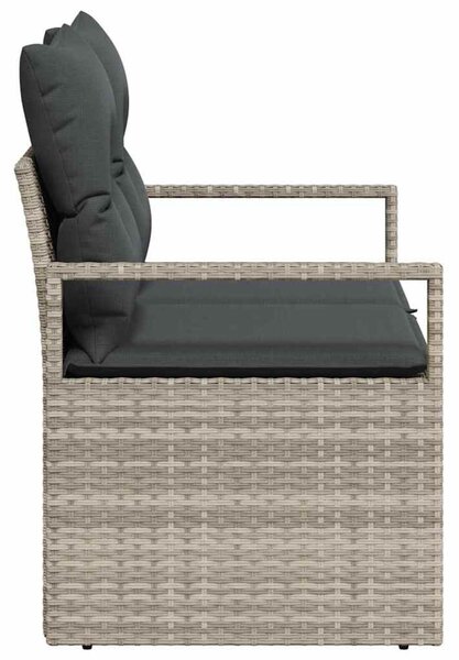 Kerti kanapé párnával 120 x 62 x 69 cm polirattan