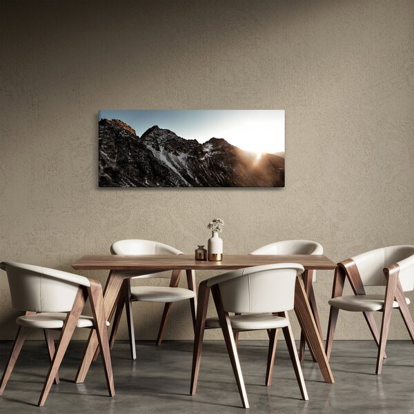 Egy sziklás hegység képe (120x50 cm)