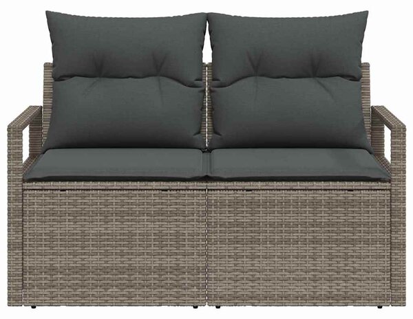 Kerti kanapé párnával 120 x 62 x 69 cm polirattan