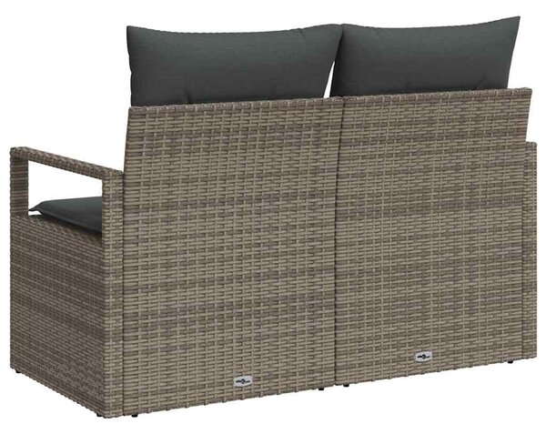 Kerti kanapé párnával 120 x 62 x 69 cm polirattan