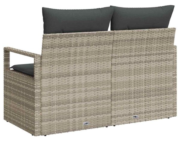 Kerti kanapé párnával 120 x 62 x 69 cm polirattan