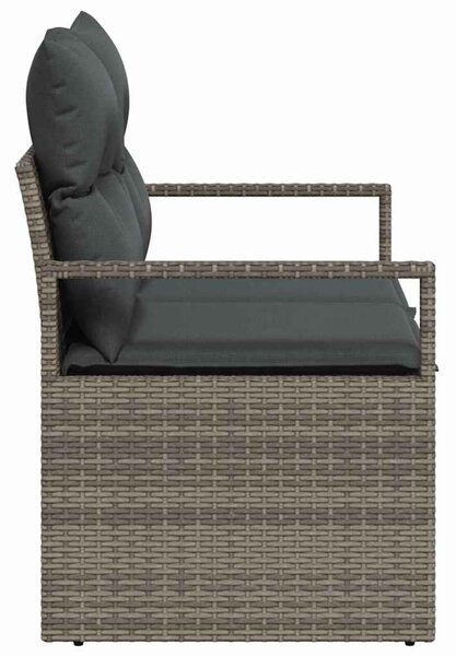Kerti kanapé párnával 120 x 62 x 69 cm polirattan
