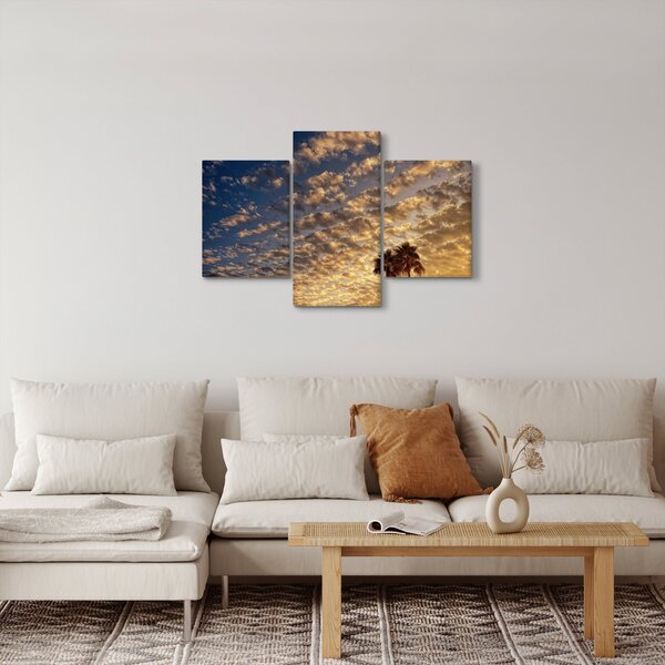 Kép - Pálmafák a felhők között (90x60 cm)