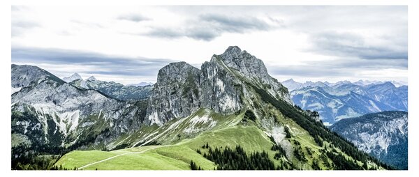 Kép - hegycsúcsok (120x50 cm)
