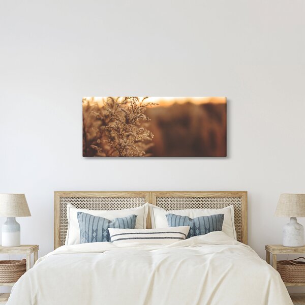 Virágzó fű képe (120x50 cm)