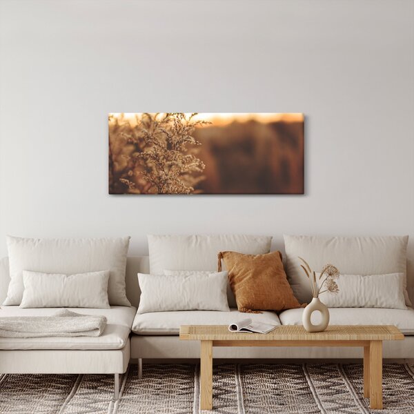 Virágzó fű képe (120x50 cm)