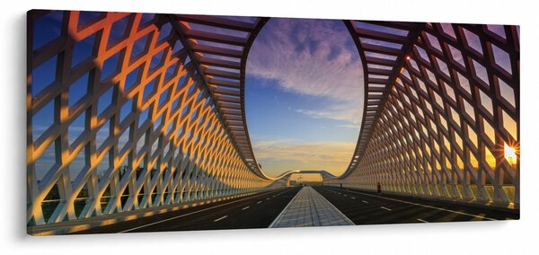 A modern hídépítészet képe (120x50 cm)