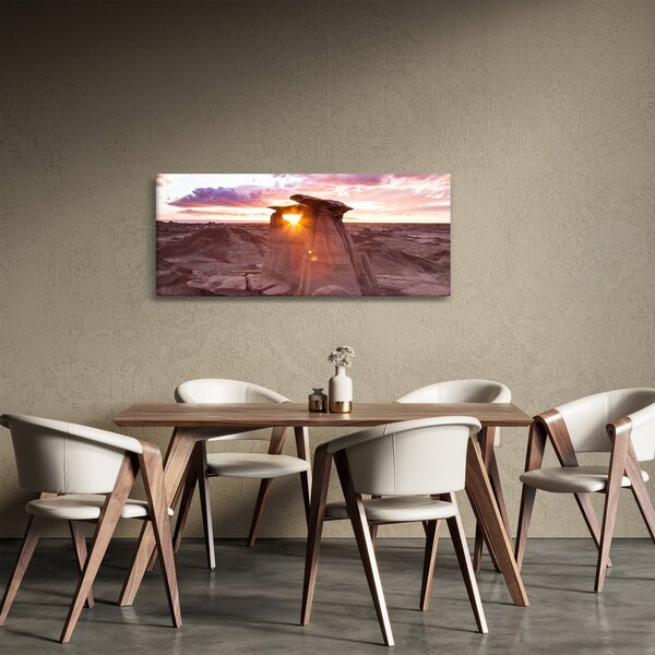 Kép - naplemente a sivatagban (120x50 cm)