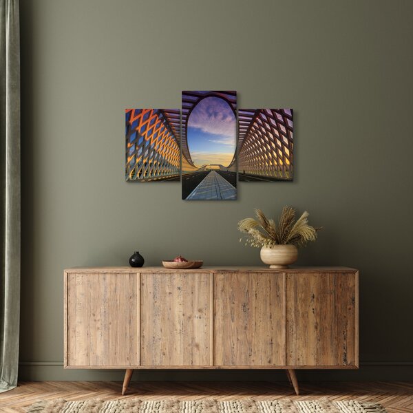 A modern hídépítészet képe (90x60 cm)