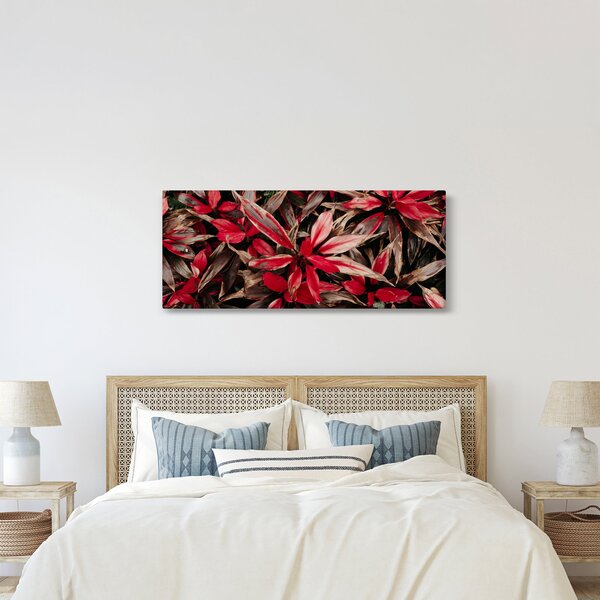 Piros szirmok képe (120x50 cm)