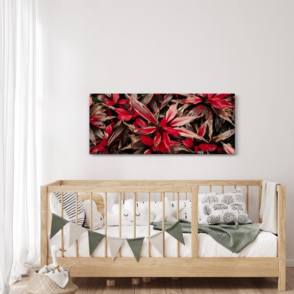 Piros szirmok képe (120x50 cm)