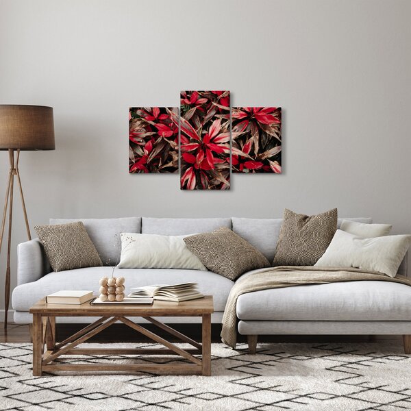 Piros szirmok képe (90x60 cm)