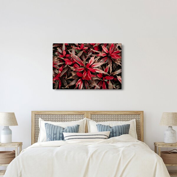 Piros szirmok képe (90x60 cm)