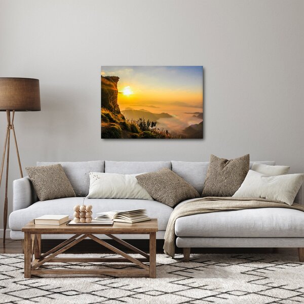Egy völgy képe a reggeli ködben (70x50 cm)