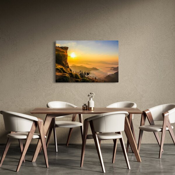 Egy völgy képe a reggeli ködben (90x60 cm)