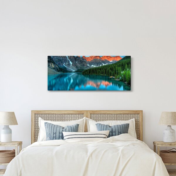 Egy türkizkék tó képe (120x50 cm)