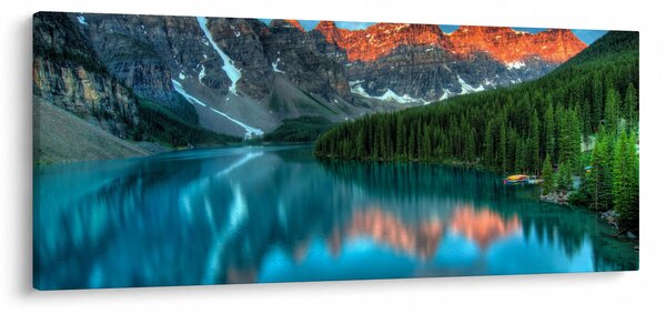 Egy türkizkék tó képe (120x50 cm)